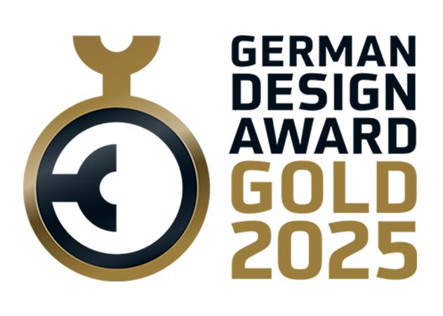 Gold beim German Design Award 2025 für die Yello App Siegel: German Design Award 2025 Gold für die Yello App