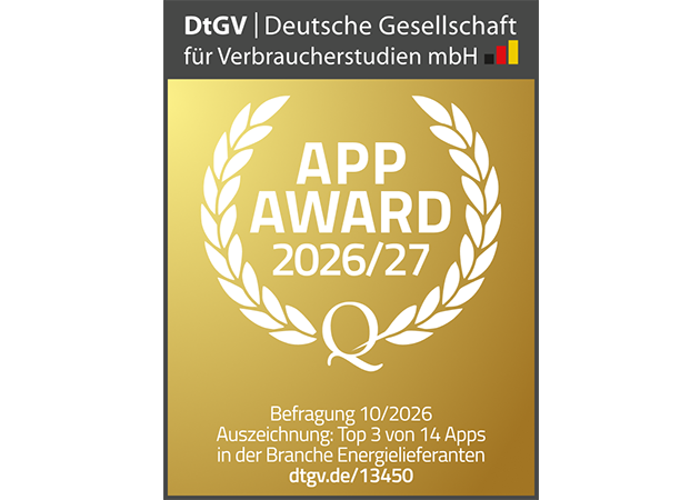 Siegel DtGV App Award 2026/27: Yello App hat die Top-App in der Branche Stromanbieter